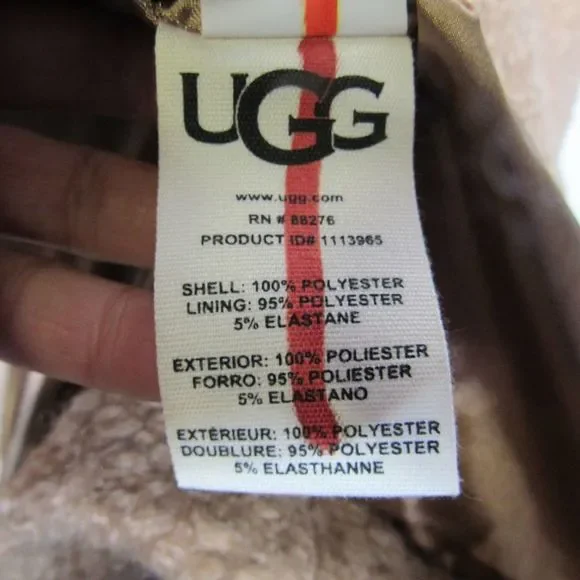 UGG Hattie Long Oversized Camel Teddy Coat NWT AND BAG Never Worn Trendy - Picture 5 of 5